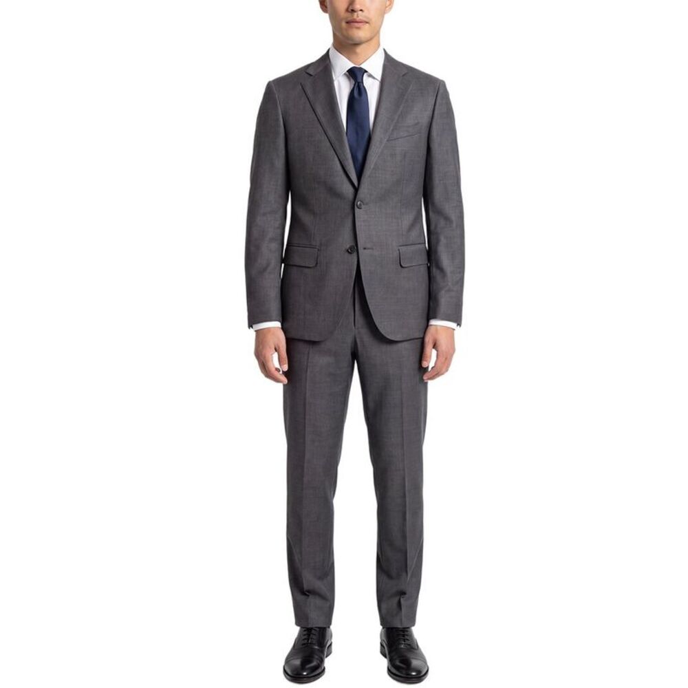 Corneliani Mens  2Pc Wool Suit, Grey